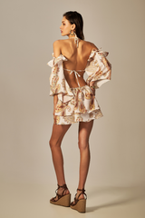 Vestido Alex Estampa Paisley Amarelo - Empress Brasil Nacional