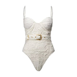 Body Margaux Textura Floral Off White - Empress Brasil Nacional