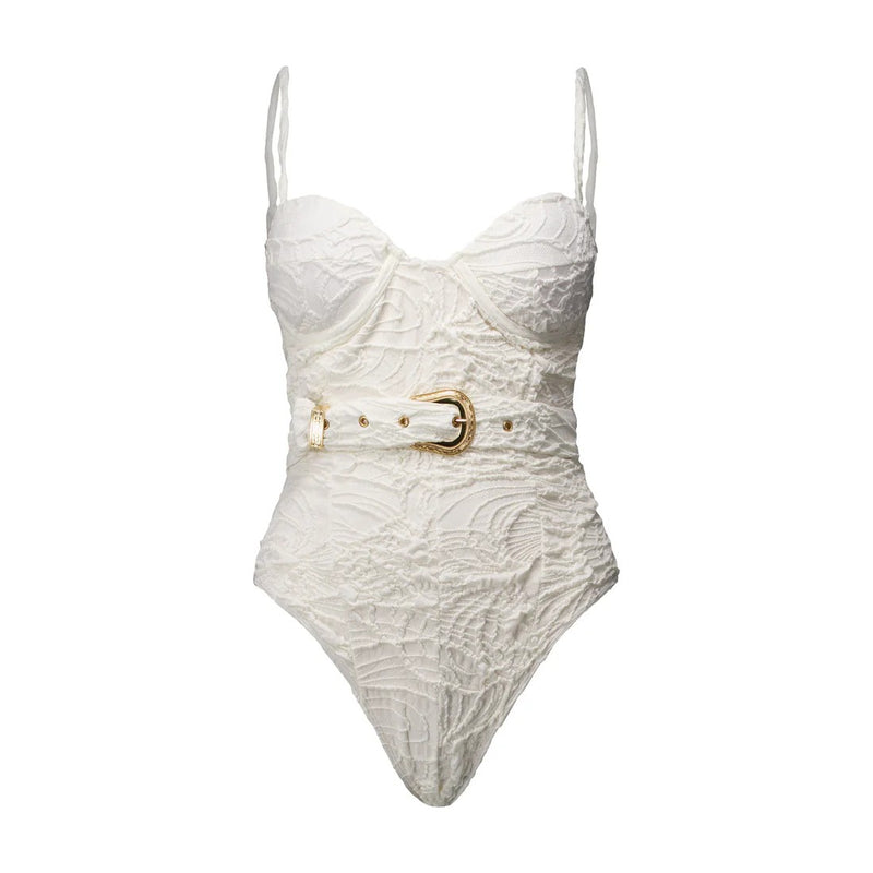 Body Margaux Textura Floral Off White - Empress Brasil Nacional