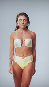 Biquini Bossa Estampa Degradê Amarelo