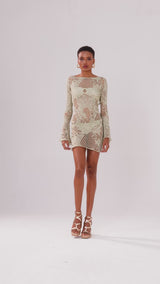 Vestido Azely Short Renda Pistache
