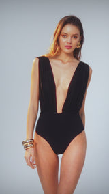 Body Tule Preto