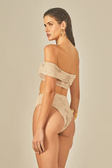Biquíni Off Shoulder Textura Nude - Empress Brasil Nacional