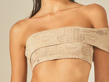 Biquíni Off Shoulder Textura Nude - Empress Brasil Nacional