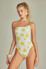 Body Monte Carlo Estampa Star Amarelo - Empress Brasil Nacional